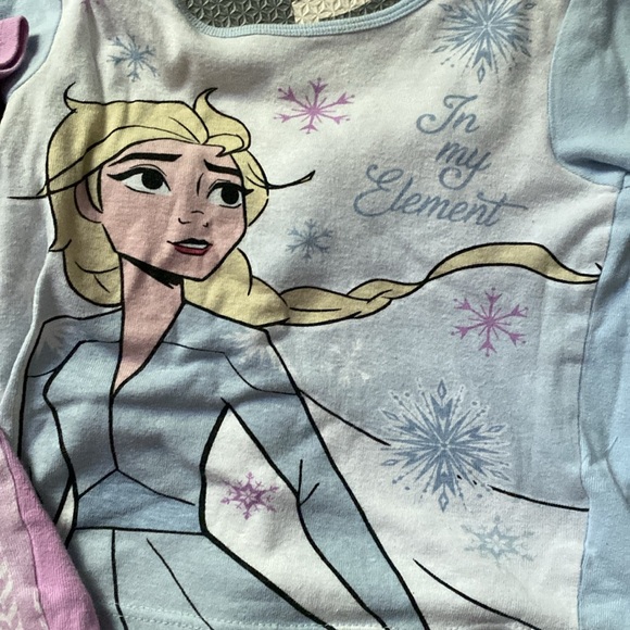 Disney Frozen II Girls 100% Cotton Pajama Sets - 2 Pack - Size 6 - Picture 3 of 5
